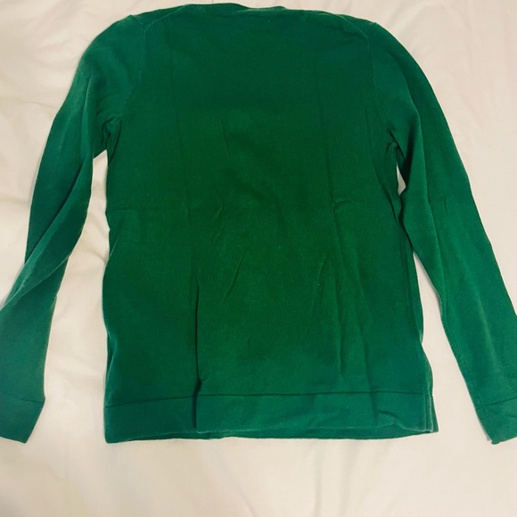 Brand new with tag, forest green cotton wool J Crew Teddie sweater - Picture 5 of 6